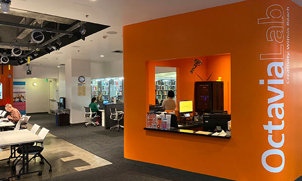 Los Angeles Public Library media and maker space