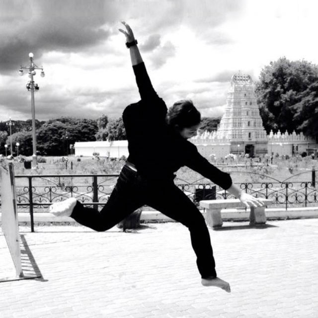 Nambi dancing outdoors